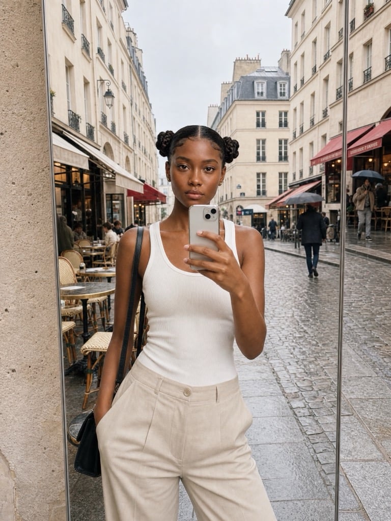 Street Mirror Selfie