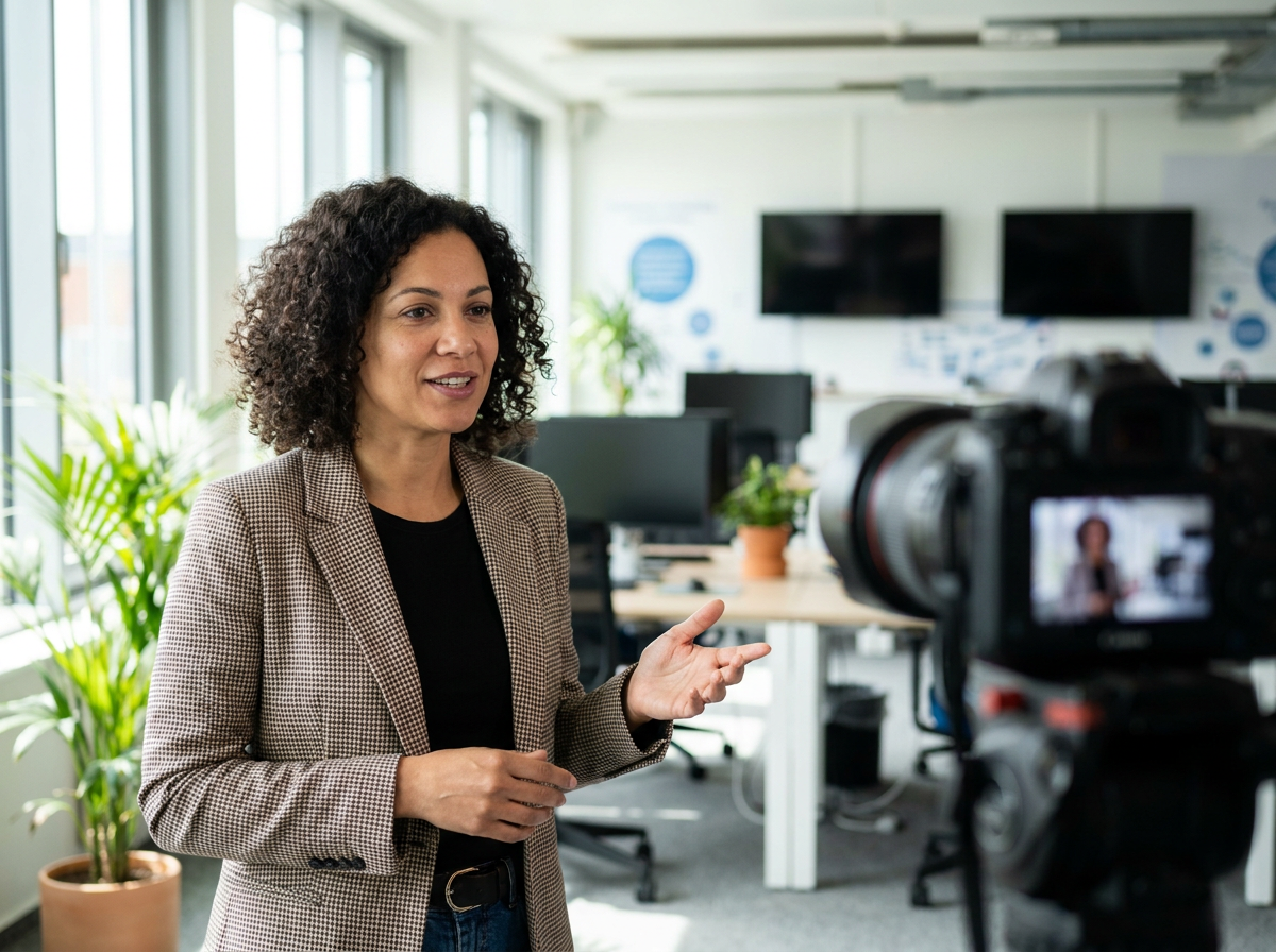 Multilingual presenter avatar
