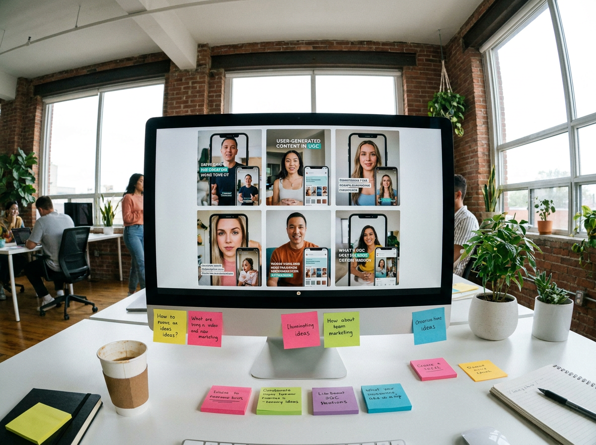 AI UGC ad creation workspace