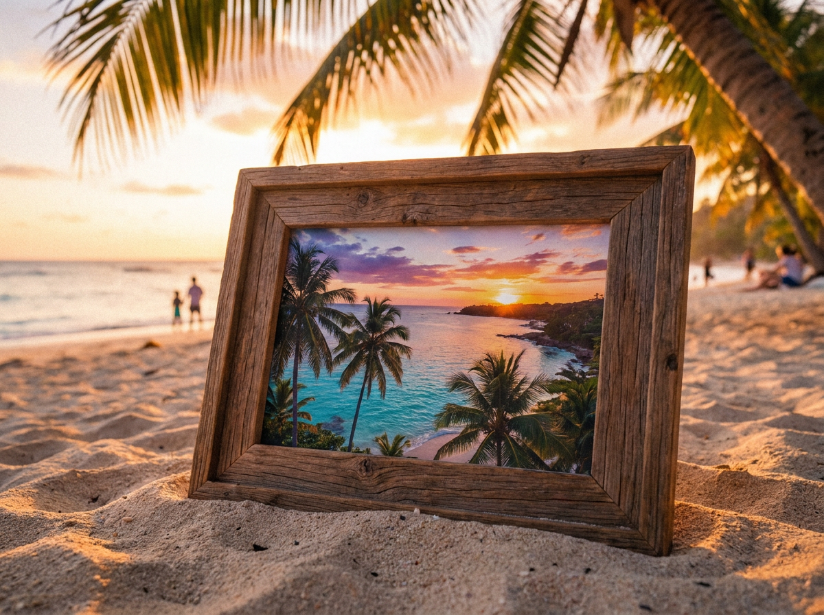 Travel montage frame