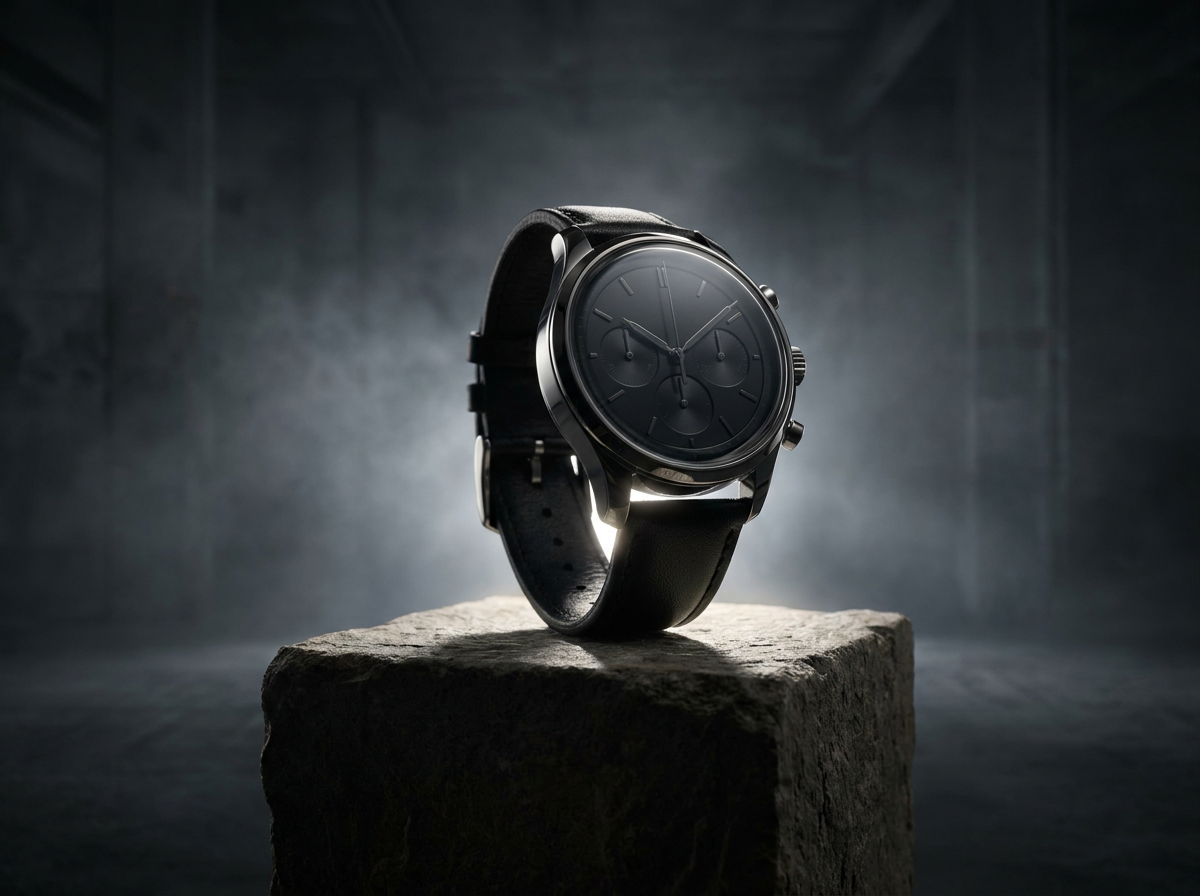 Cinematic product reveal frame
