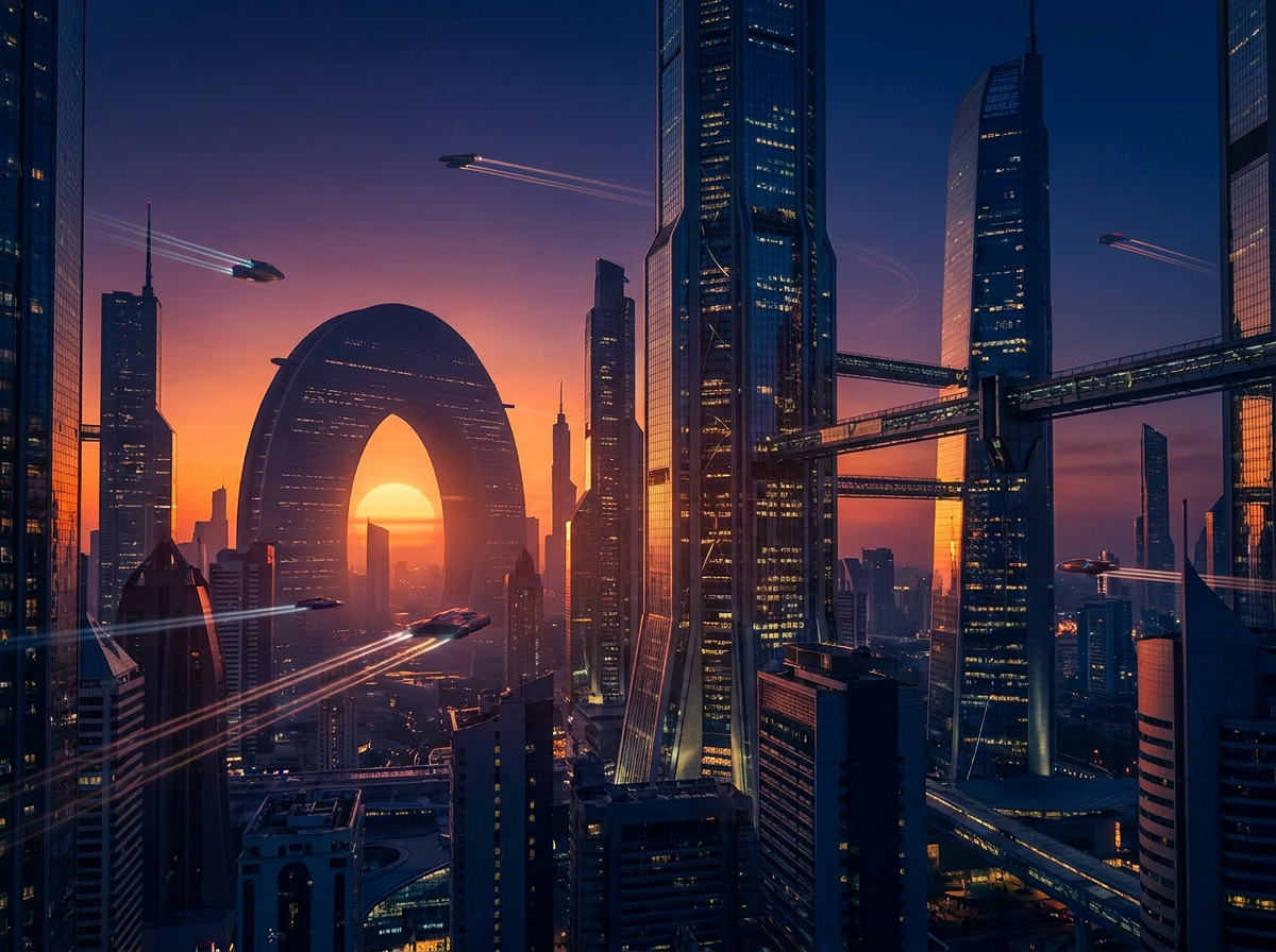 Sci-fi concept frame