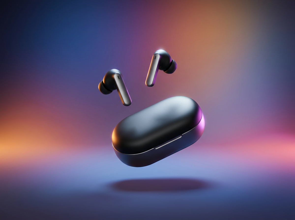 Tech gadget ad frame