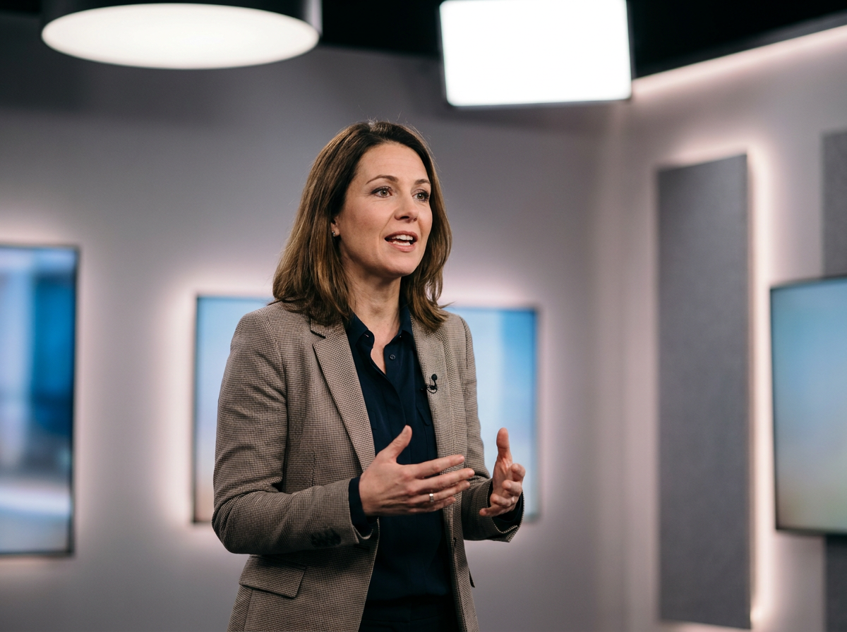 Professional presenter avatar