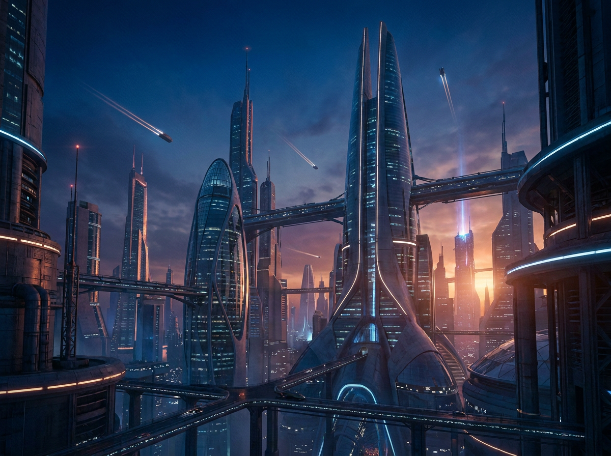 Sci-fi concept frame