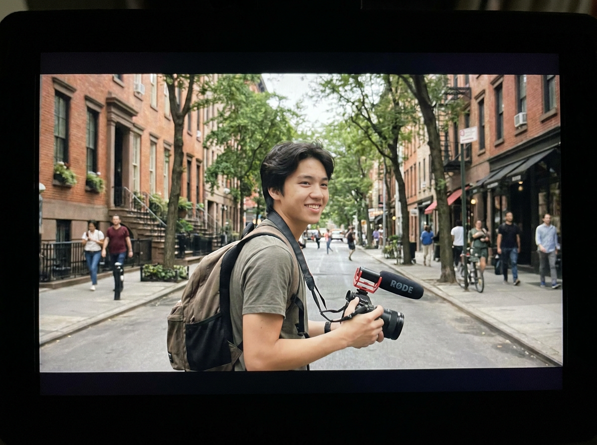 Vlog edit frame