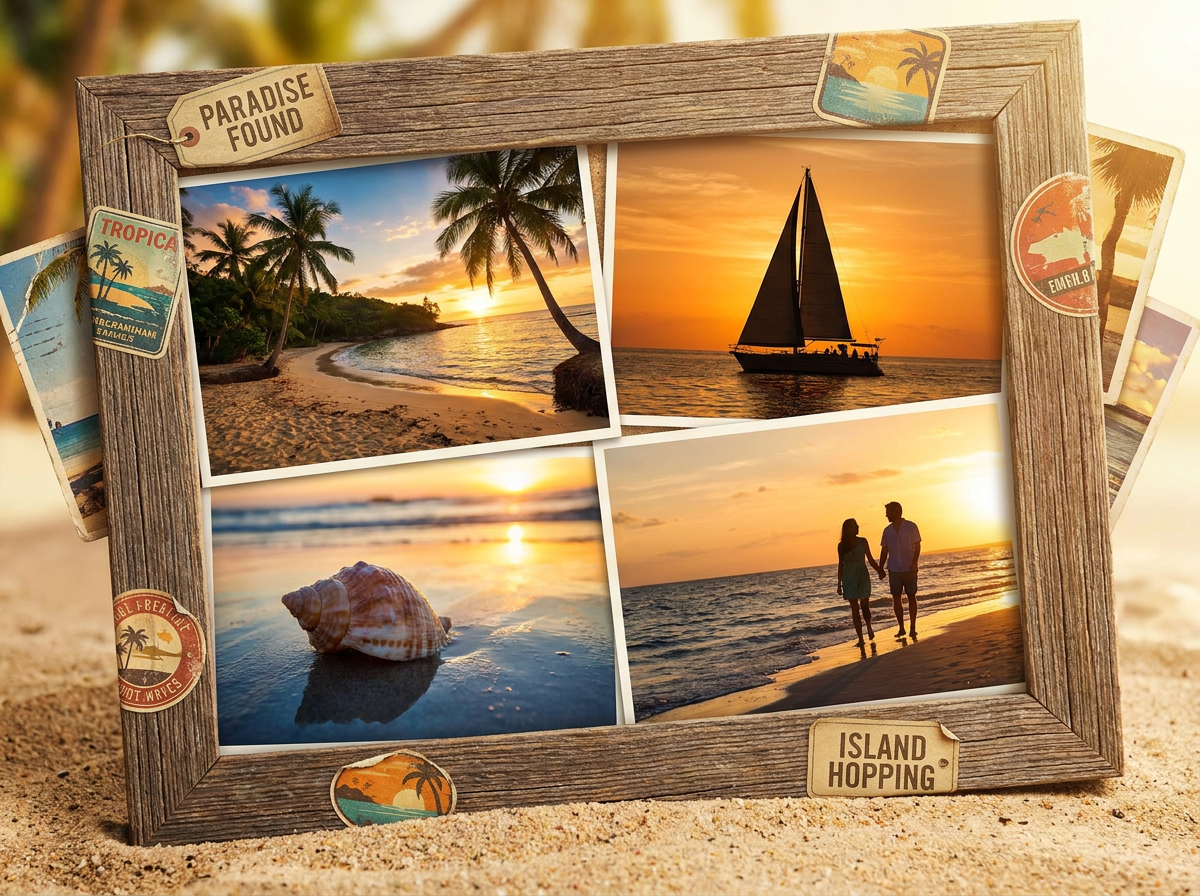 Travel montage frame