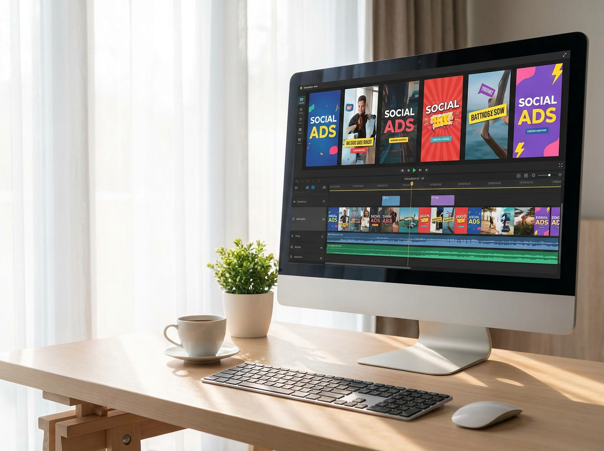 Short-form video ad workspace