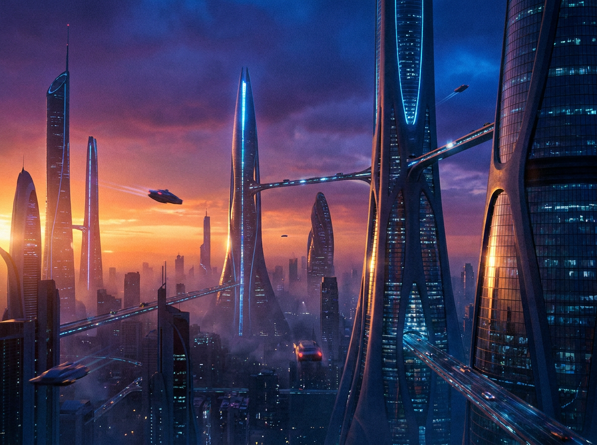 Sci-fi concept frame