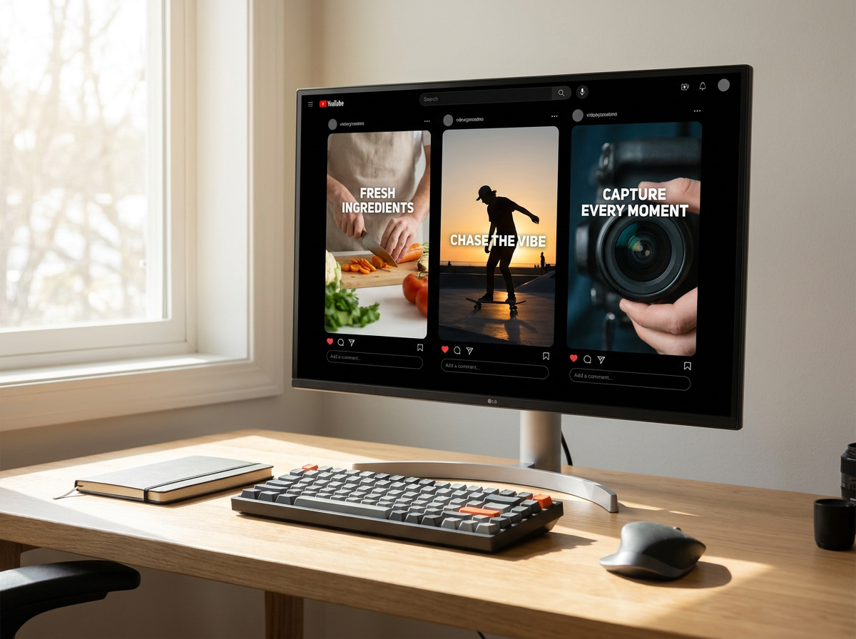 Faceless short-form video workspace