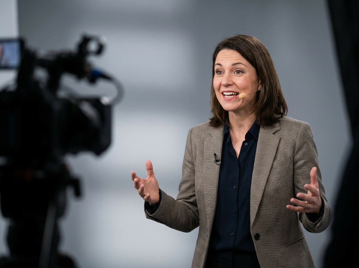 Professional presenter avatar