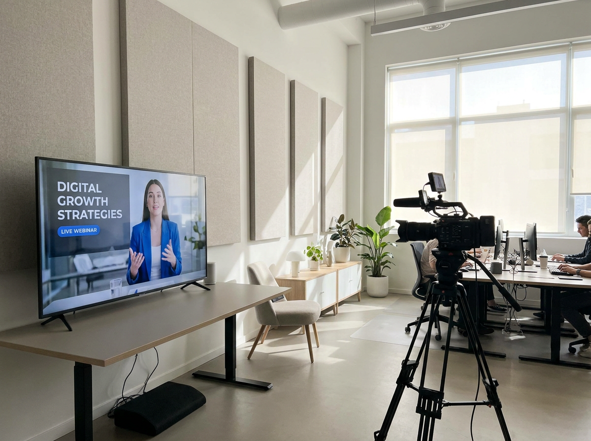 AI presenter ad studio