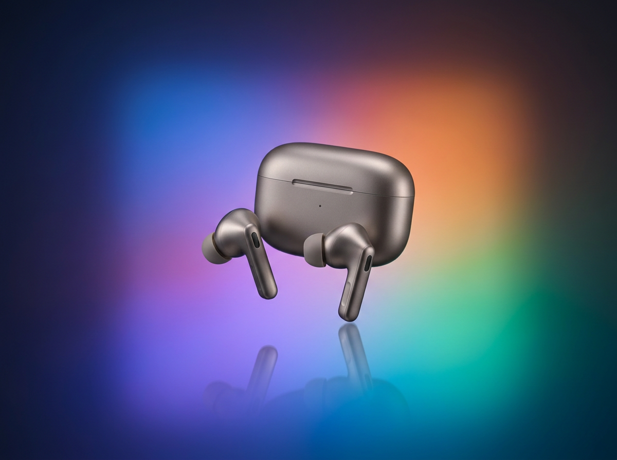 Tech gadget ad frame