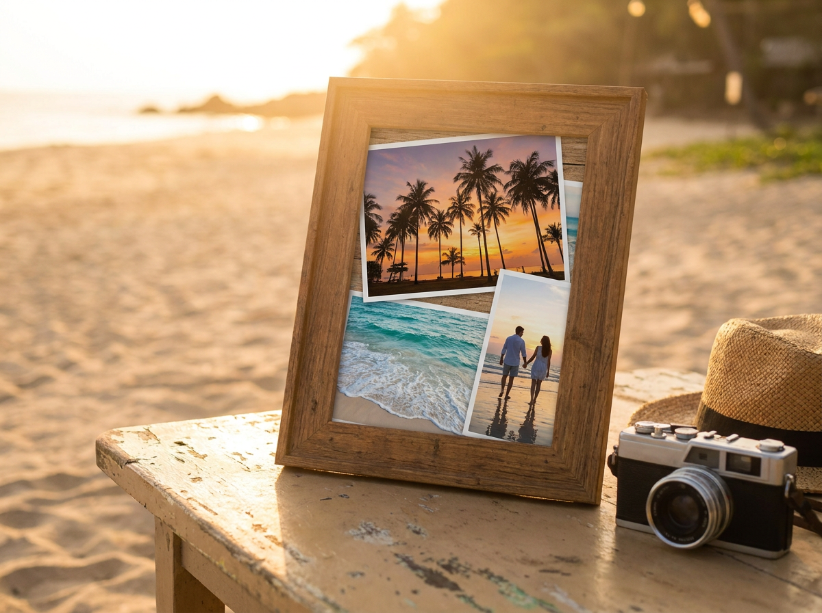 Travel montage frame