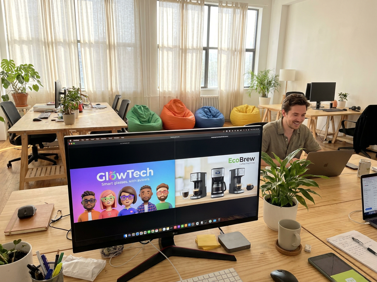 Budget-friendly video ad studio