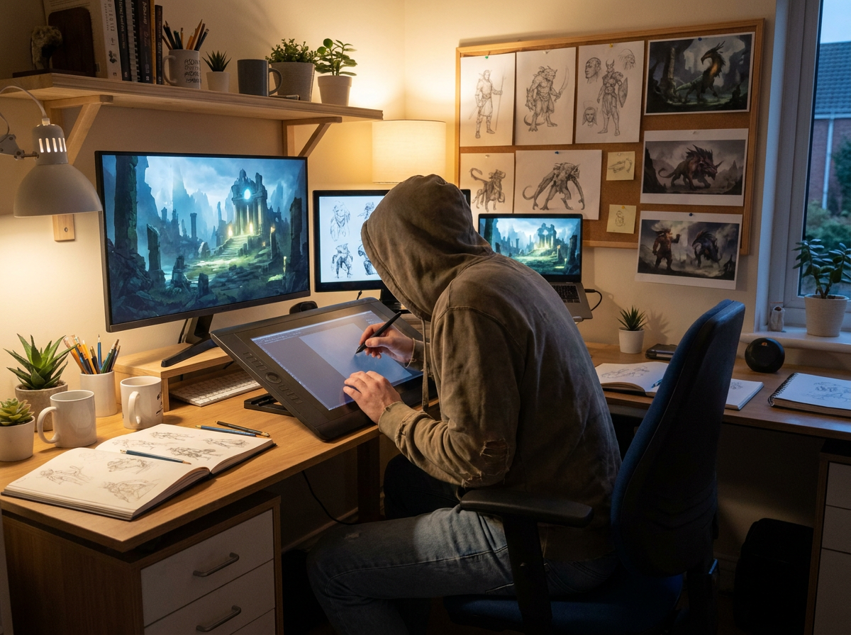 From Concept to Finished Fantasy Art in One Tool
