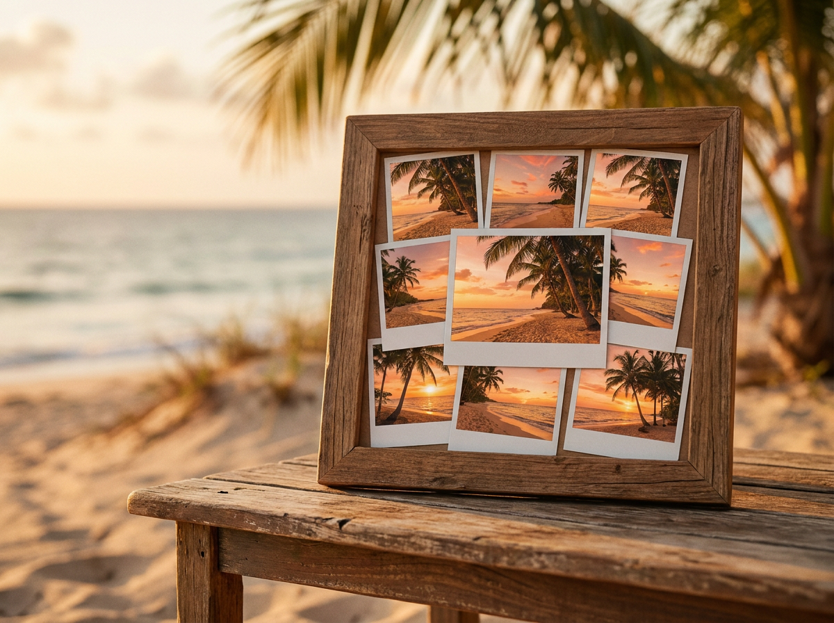 Travel montage frame