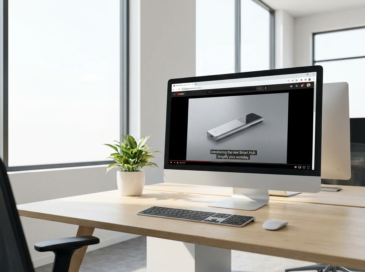 Browser video ad workspace